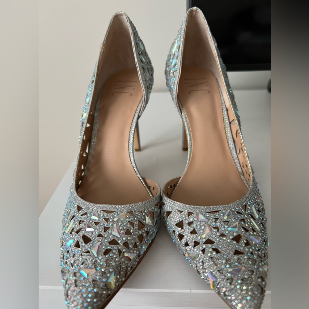International concepts sparkly rhinestone heels